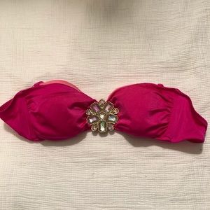 Victoria secret swimsuit top with crystal detail